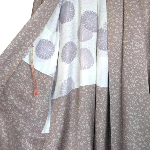 Vintage Silk Pink Floral Haori - Picture 9 of 11